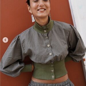 arodazi grey check oshi jacket